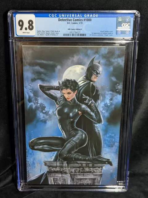 Detective Comics # 1,000 KRS Comics B Virgin CGC 9.8 WHITE Batman Catwoman 1000