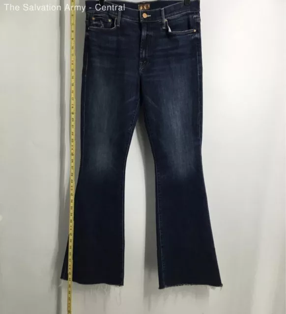 Mother Womens Blue Medium Wash Coin Pocket Denim Bootcut Jeans Size 31