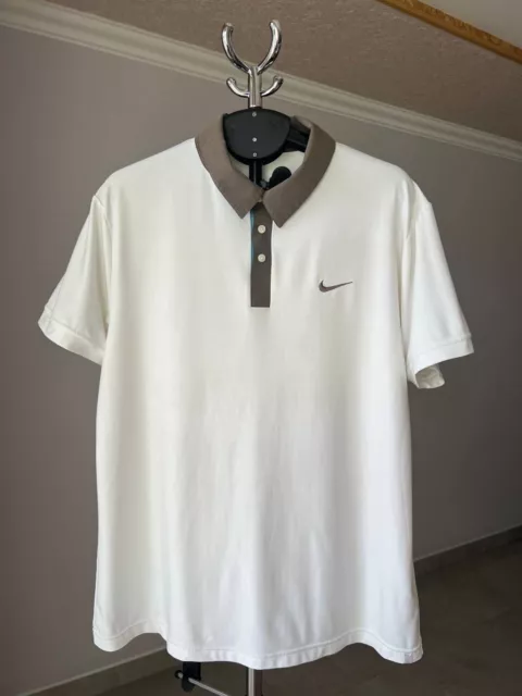 Rf Roger Federer 2009 Miami Open Tennis Shirt Polo Nike 334111-100 Mens Size Xl