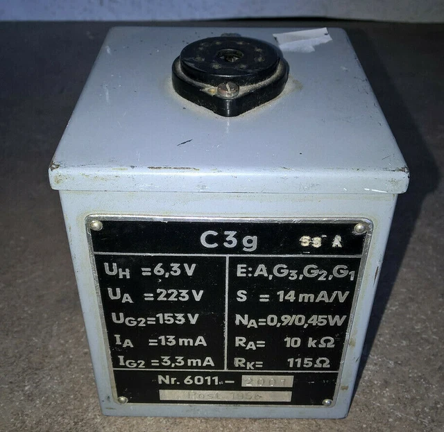 Grundig Nr.6011-2001 Adapter C3g (für 55a Röhrenmessgerät) Tube Socket Grundig Nr.6011-2001 Adapter C3g (für 55a Röhrenmessgerät) Tube Socket