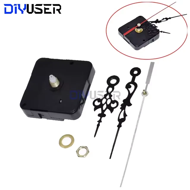 DIY WALL QUARTZ Clock Movement Mechanism Repair Tool Kit with Red Hand ...