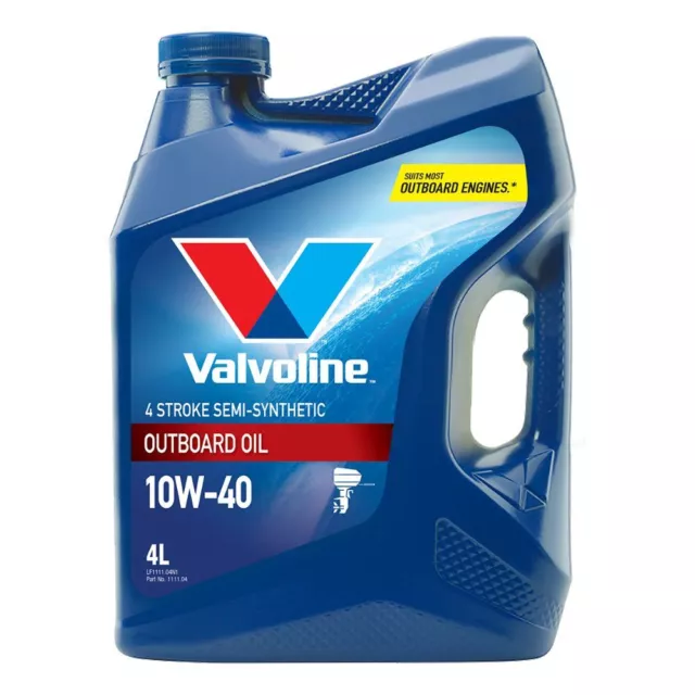 NEW Valvoline 4 Stroke Semi-Synthetic Outboard 4L Marine Oil By Anaconda