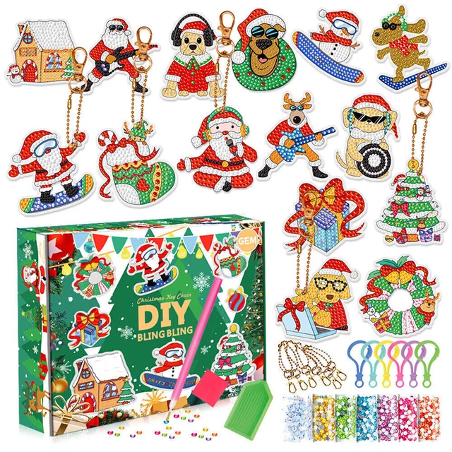 24 DAYS CHRISTMAS Diamond Painted Advent Calendar 2024 Countdown Blind
