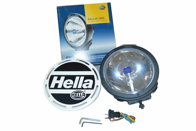 HELLA GENUINE UNIVERSAL Rallye 4000 Metal Spotlight SUV For Jeep 007. ...
