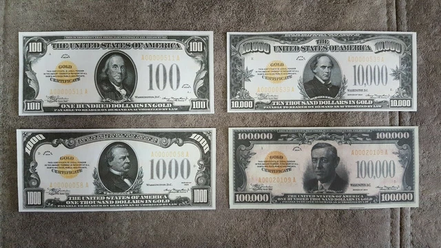 Reprint on paper with W/M United States. Gold Dollar 1934 FREE SHIPPING !!!