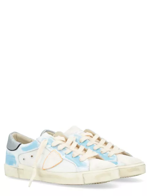 Sneakers Uomo Philippe Model Paris Prsx In Pelle e Rete Bianca art. PRLU RT06 2