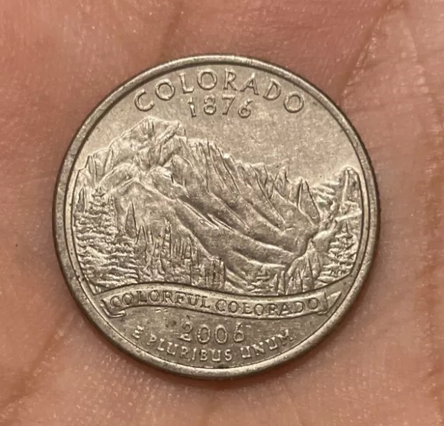 2006 P - Colorado  Statehood Quarter Dollar Coin 25 Cent USA