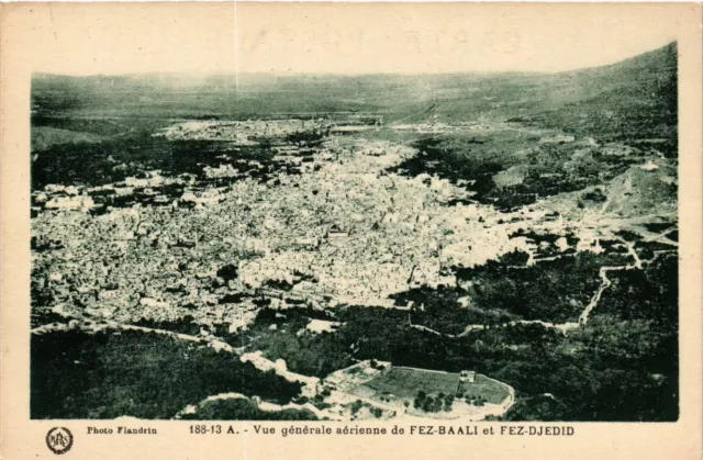 CPA AK MOROCCO Aerial View of FEZ-BAALI and FEZ-DJEDID (219226)