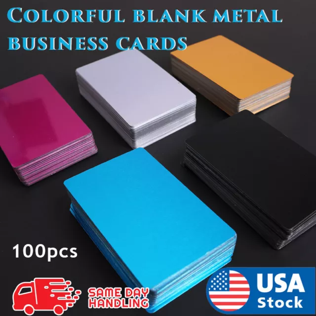 Aluminum Blank Metal Business Cards