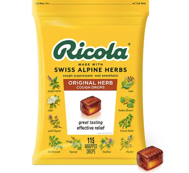 Wrapped Candy Ricola 230 WRAPPED RICOLA Original Natural Herb Cough Drops (2 pk., 115 ct./pk ...