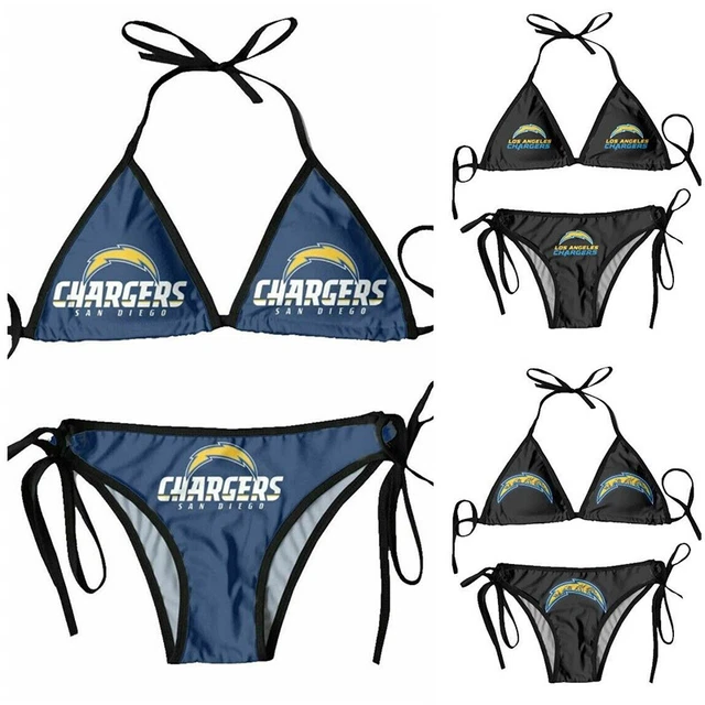 Chargers San Diego Women's Bikini Beach Swimsuit Underwear Panty Set