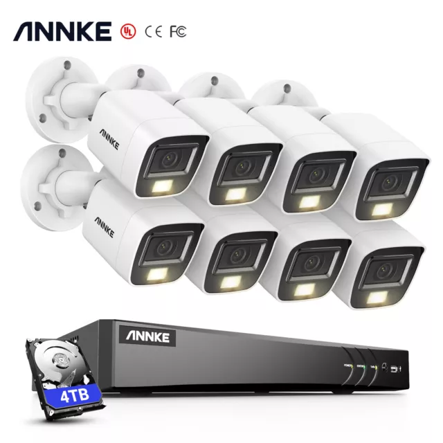 ANNKE 5MP 3K 8CH 4K 8MP DVR AI Überwachungskamera Mit Mikrofon Farbnachtsicht