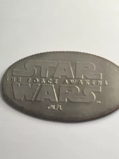 Star Wars Disneyland Force Awakens Pressed Quarter Souvenir Token Disney  #ss1 2