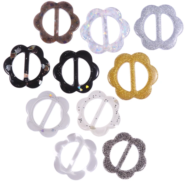 10 Stück Harz T-Shirt Clips Hohl Blumenform T-Shirt Schal Clip Clip Dekoration R
