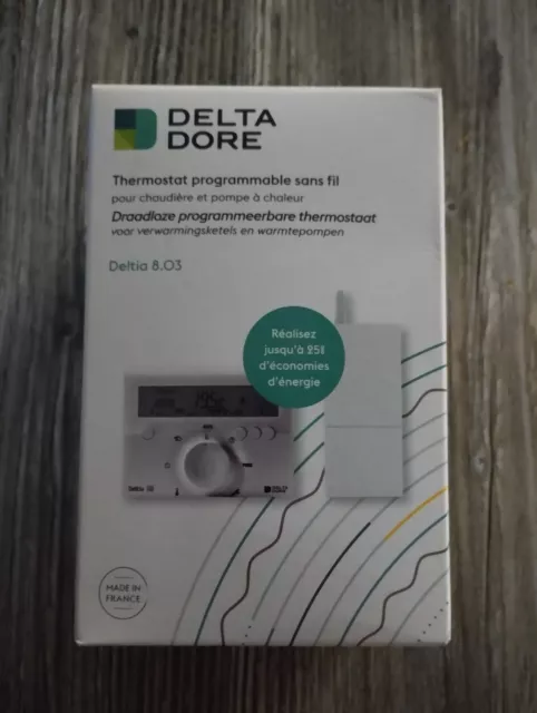 Thermostat programmable sans fil DELTA DORE Deltia 8.03
