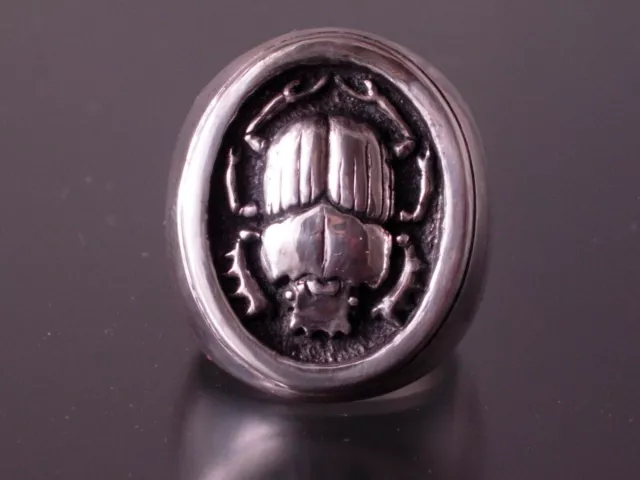 Scarab Ring Sale Sterling Silver 925 Egyptian Ring  Custom Ltd