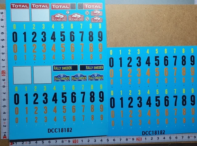DECALS 1/43 FORD Fiesta Wrc - #18 - Solowow - Rallye De Suède 2015 - D43362 EUR 13,00 - FR