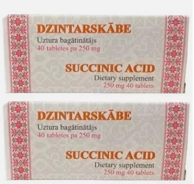 AMBER SUCCINIC ACID 80 tabs Food supplement 5 £0.01 PicClick UK