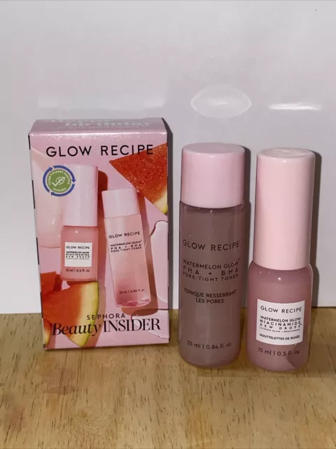 Sephora Insider Birthday Glow Recipe Watermelon Set Toner & Dew Drops Mini's NEW