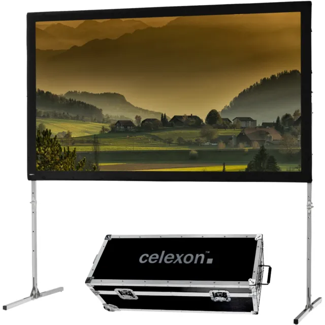 celexon mobile Faltrahmen-Leinwand Mobil Expert Rückprojektion 305x172cm 16:9