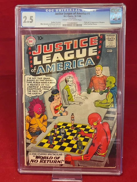 Justice League of America #1 CGC 2.5 DC Comics Graded 1st Appearance of Despero