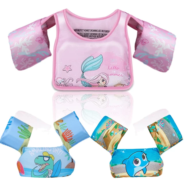 Arm Bands Kids Swim Vest Float Swim Buoyancy Aid Baby Life Jacket for 2-6 Years