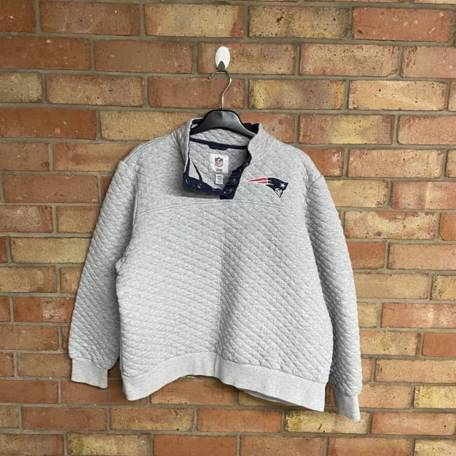 Womens nfl new england patriots grey sweatshirt size xl