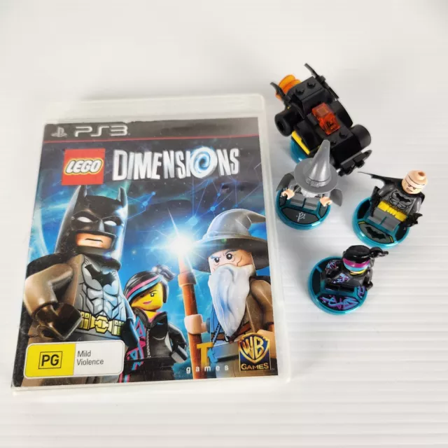 LEGO Dimensions + 4 Starter Figures and Tags PS3 Video Game Toys to Life 🦊