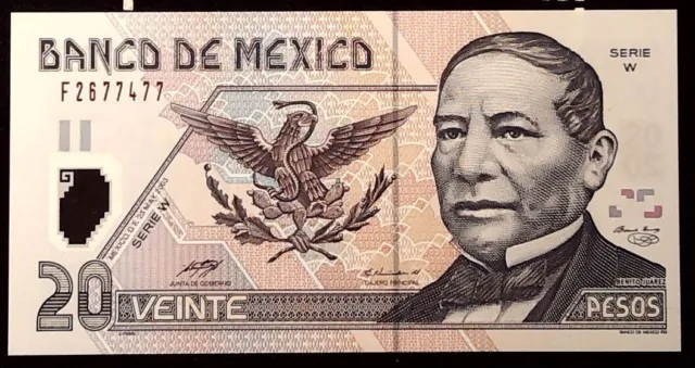 Mexico 2003 20 Peso  Unc  Banknote  Inv#B10147