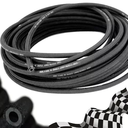 Cotton Braided |  Rubber FUEL HOSE | Oil, Fuel, Petrol Diesel. Automotive E5 E10