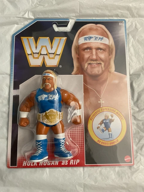 WWE WWF MATTEL Retro Hulk Hogan As RIP Wrestling Hasbro Style Figure ...
