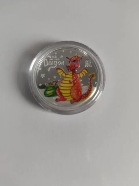 Tuvalu Lunar Baby 1/2 Oz Silber 2012 Drache