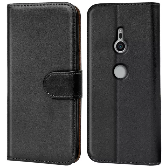 Schutz Hülle Für Sony Xperia XZ2 Handy Klapp Schutz Tasche Book Slim Flip Case