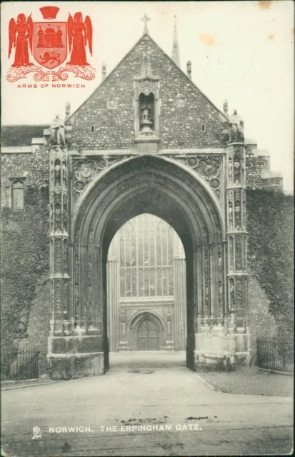 Norwich Erpingham Gate 1905 Postmark Tucks Town & City 2127