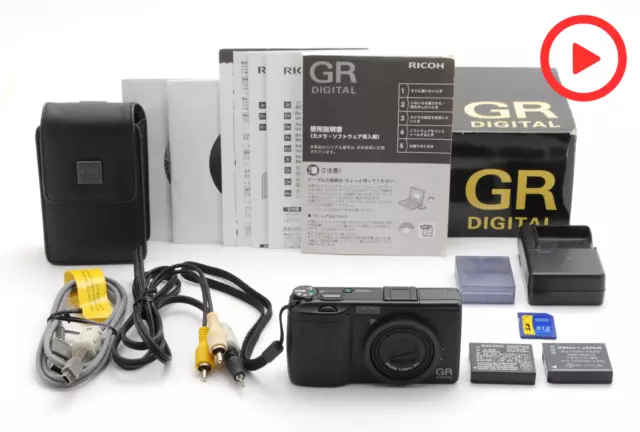 [MINT in BOX] Ricoh GR Digital 8.1MP Black f5.9 Compact Digital Camera JAPAN