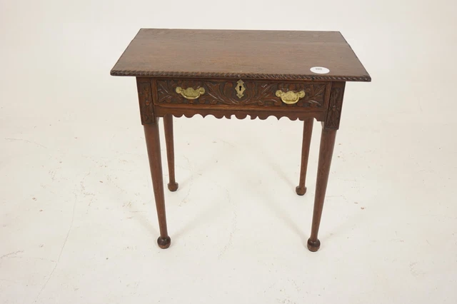 Early 19th Century Oak Hall Table/Drawer, Scotland 1780, H695