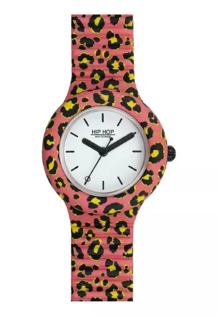 orologio HIP HOP Pop Jungle SCONTO 50% donna rosa/nero mm32 w.r.50mt ref.HWU0935