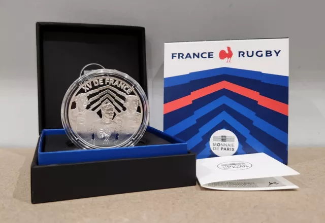 Coffret BE 10 Euros Argent Proof France 2022 - XV de France