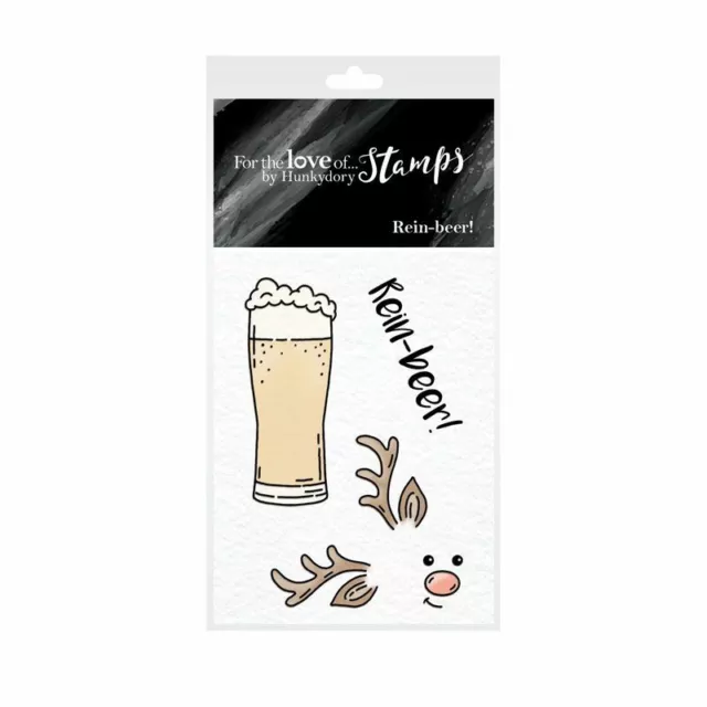 Hunkydory Crafts Pocket Sized Puns Clear Stamp Sets Funny Christmas Card Making