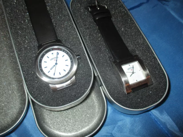2  x  Armbanduhr , Werbe - Uhr , Limited Edition , Gerolsteiner - Reklame ,ovp.