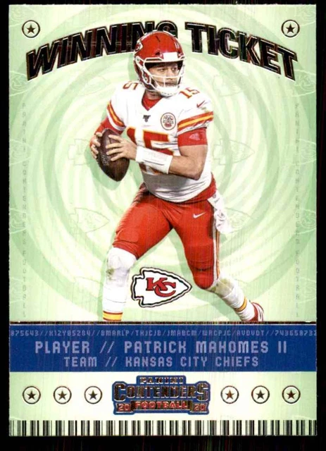 2020 Panini Contenders Winning Ticket Patrick Mahomes II #1