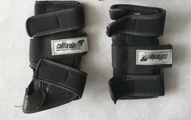 California Pro Black Roller Skate Wrist Pads Size S