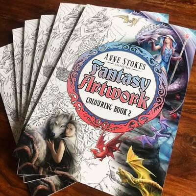 new release ANNE STOKES Fantasy Artwork Colouring Book 2  Dragon Fairy