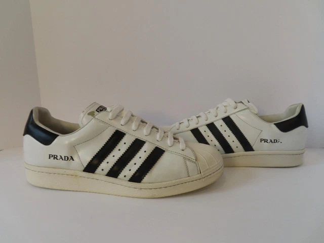 ホワイトブラウン adidas PRADA Superstar 77-AM0428-10 - 通販 - www