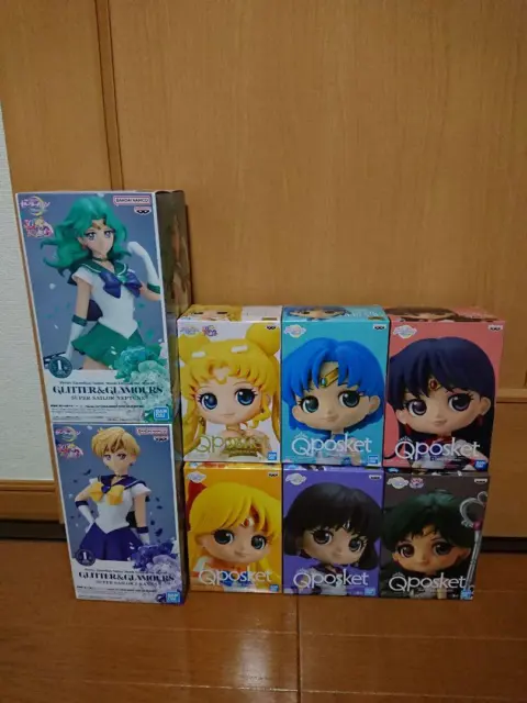 JUEGO DE figuras Sailor moon Qposket BRILLANTE Y GLAMOROSO EUR 164,92  PicClick ES