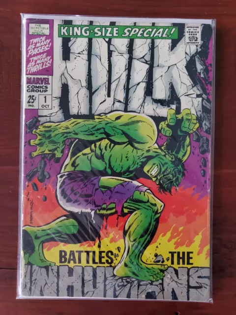 Incredible Hulk King Size Special! Volume 1, Number 1 1968 VG 4.0