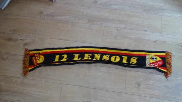 écharpe scarf FOOTBALL rc lens 12 lensois coupe d'europe 2002-2003