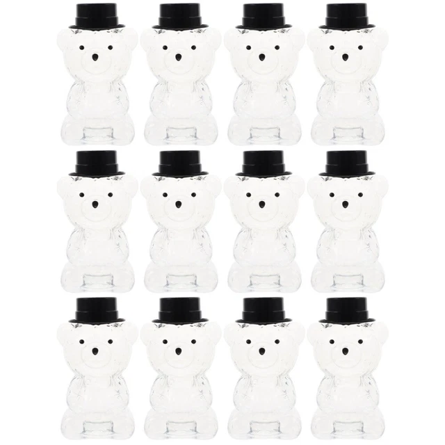 12 piezas Botella de jugo vacía bebidas Botella de leche Botella de bebidas creativa