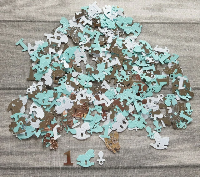 Baby Geburt Basteln Kleben Streuteile Dekorieren Tischdeko Scrapbooking