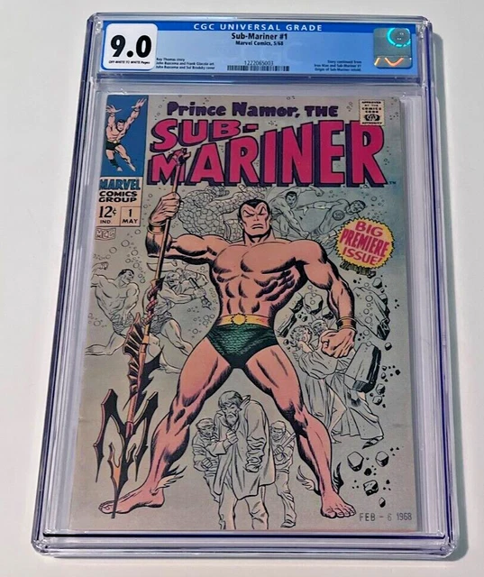 Marvel Comics NAMOR SUB-MARINER #1 CGC 9.0 OW-W PREMIERE ISSUE ORIGIN RETOLD
